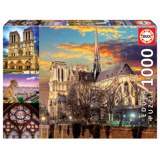  Dėlionė (puzzle)1000 PRANCŪZIJOS KATEDRA NOTRE DAME 12-99 metų 