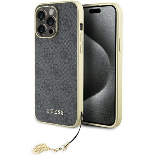 Guess 4G Charms Collection Back Case for Apple iPhone 15 Pro Max