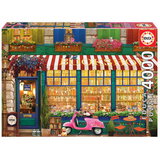 Dėlionė (puzzle) 4000 VINTAŽINIS KNYGYNAS 12-99metų