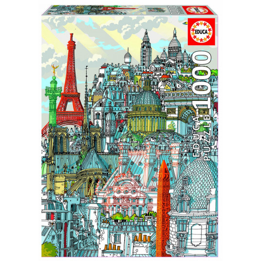  Dėlionė (puzzle) 1000 PARIS, CARLO STANGA 14-99metų 