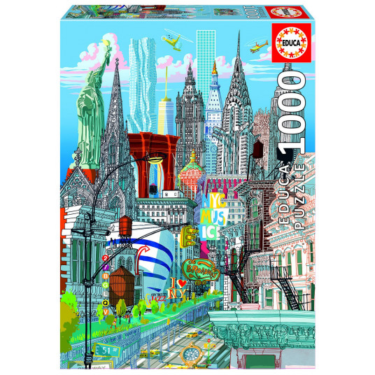  Dėlionė (puzzle) 1000 NEW YORK, CARLO STANGA 14-99metų 