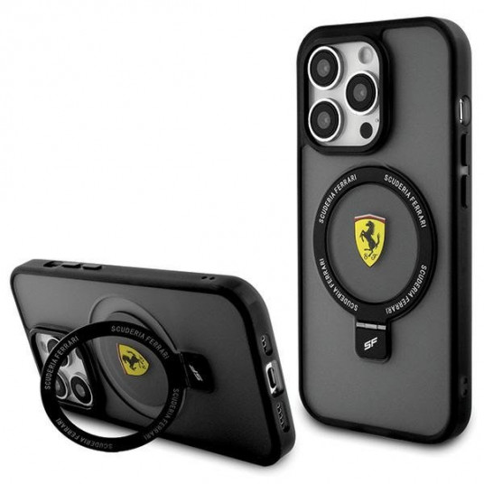  Ferrari Ring Stand MagSafe Back Case for Apple iPhone 15 Pro Max 