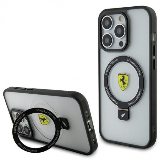  Ferrari Ring Stand MagSafe Back Case for Apple iPhone 15 Pro Max 