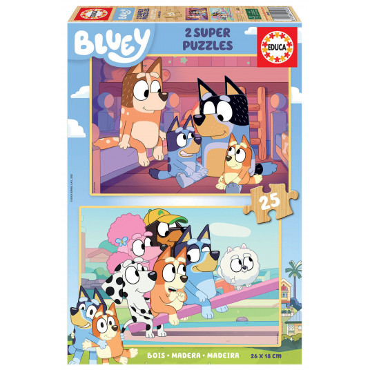 2 dėlionės (puzzle) 2x25 BLUE 3-6metų