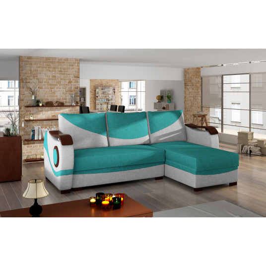  Kampinė sofa Puerto su patalynės dėže, audinys Dora 85, Dora 90 