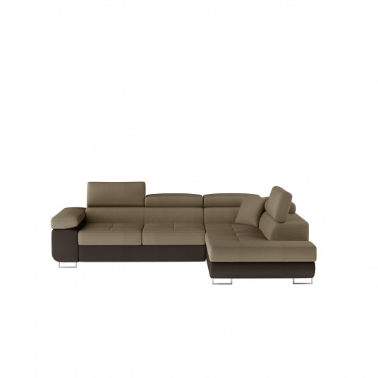 Kampinė sofa Anton su patalynės dėže, audinys Monolith 09, Monolith 29
