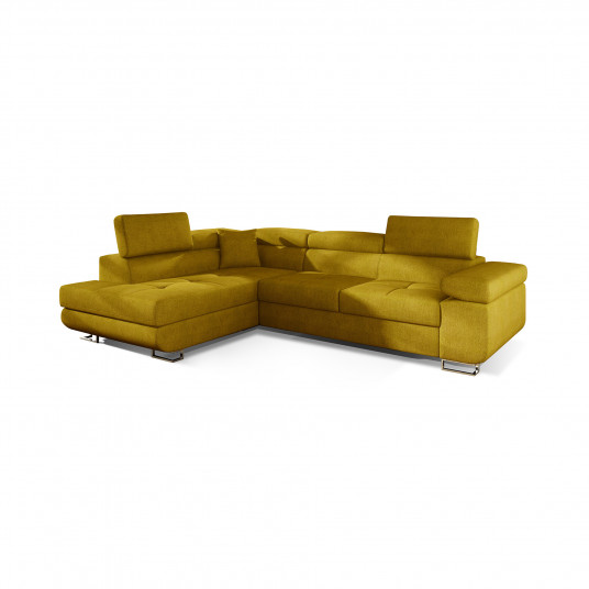 Kampinė sofa Anton su patalynės dėže, audinys Omega 68