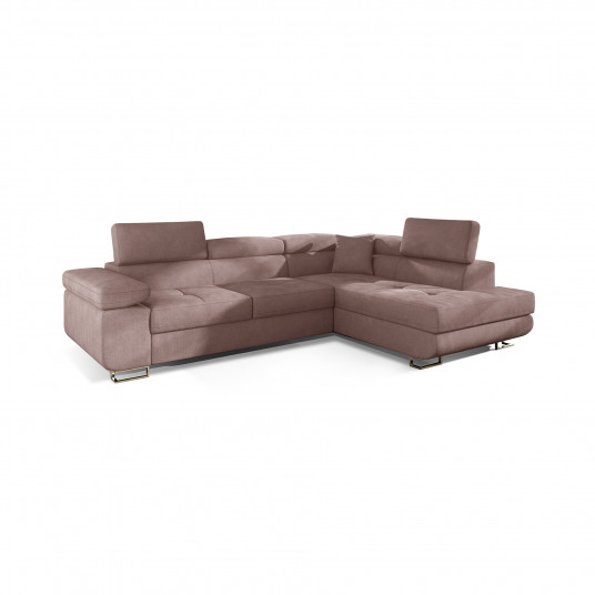  Kampinė sofa Anton su patalynės dėže, audinys Soro 61 