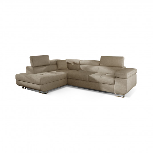 Kampinė sofa Anton su patalynės dėže, audinys Cover 02