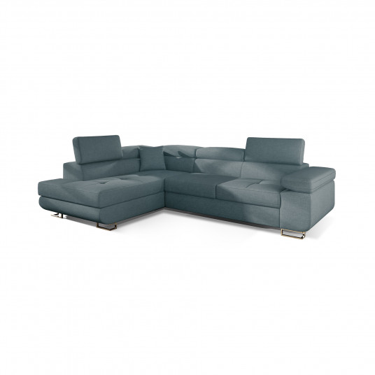 Kampinė sofa Anton su patalynės dėže, audinys Cover 70