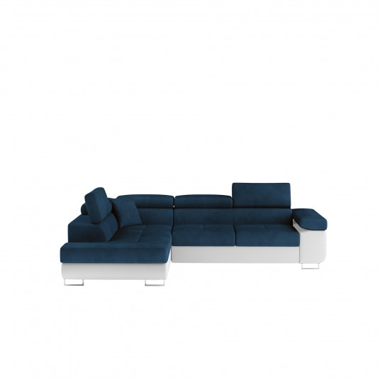 Kampinė sofa Anton su patalynės dėže, audinys Kronos 09, Soft 17
