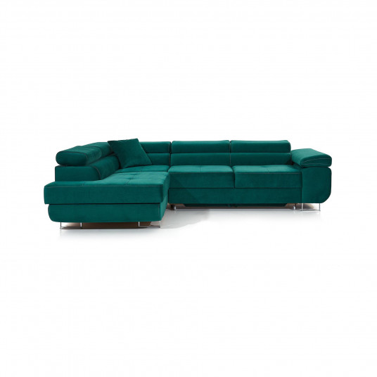 Kampinė sofa Anton su patalynės dėže, audinys Kronos 19