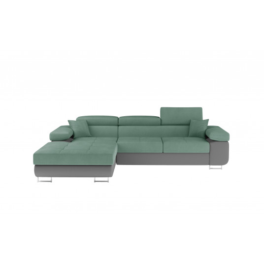 Kampinė sofa Armando su patalynės dėže, audinys Soro 34, Soft 29