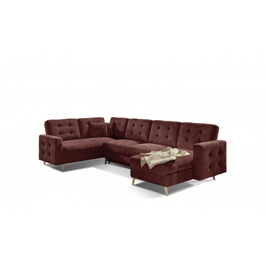  Kampinė sofa Asgard su patalynės dėže, audinys Monolith 63 