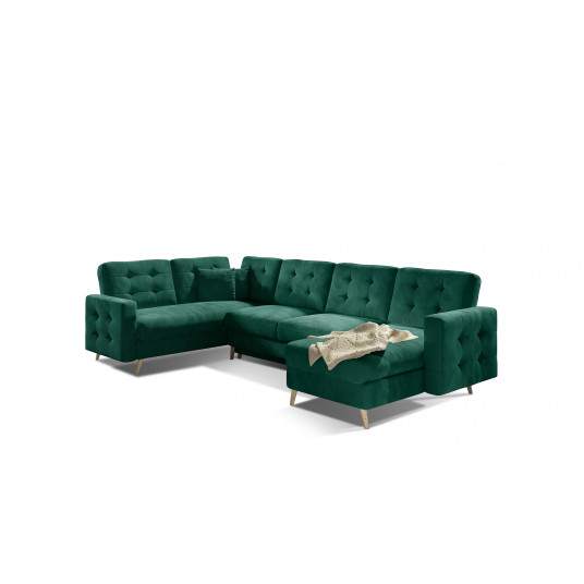 Kampinė sofa Asgard su patalynės dėže, audinys Monolith 37 