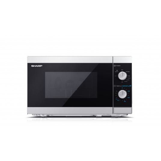  Sharp Microwave Oven with Grill YC-MG01E-S Free standing, 800 W, Grill,  Silver 