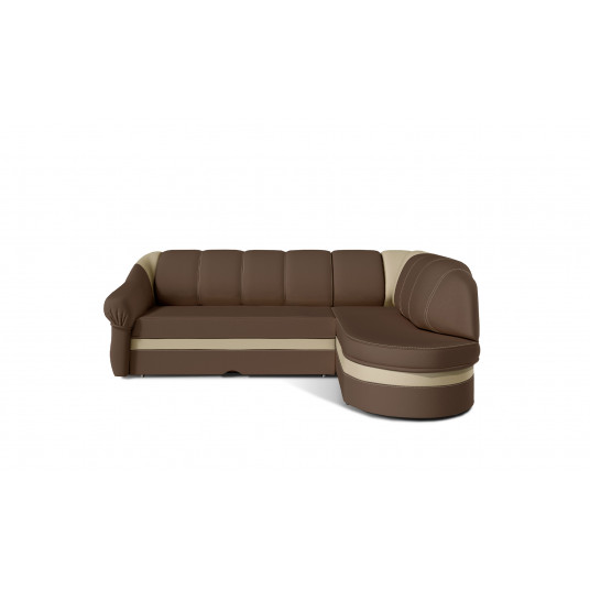 Kampinė sofa Benano su patalynės dėže, audinys Soft 15, Soft 18