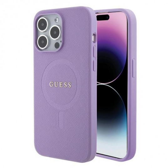  Guess Saffiano MagSafe Back Case for Apple iPhone 15 Pro Max 