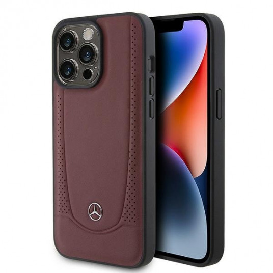 Mercedes Leather Urban Back Case for Apple iPhone 15 Pro Max