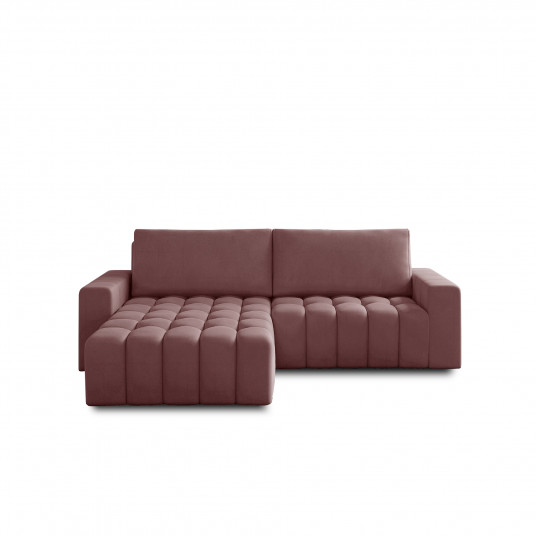 Kampinė sofa Bonett su patalynės dėže, audinys Monolith 63