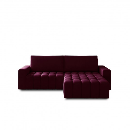  Kampinė sofa Bonett su patalynės dėže, audinys Mat Velvet 68 