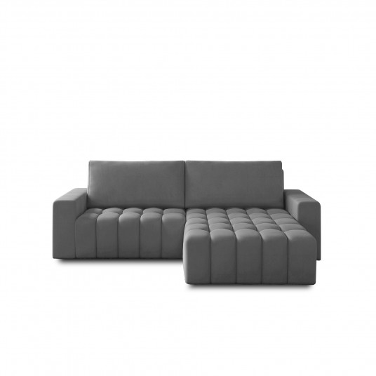 Kampinė sofa Bonett su patalynės dėže, audinys Monolith 84