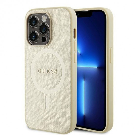 Guess Saffiano MagSafe Back Case for Apple iPhone 15 Pro Max