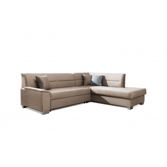 Kampinė sofa Bergen su patalynės dėže, audinys Monolith 09