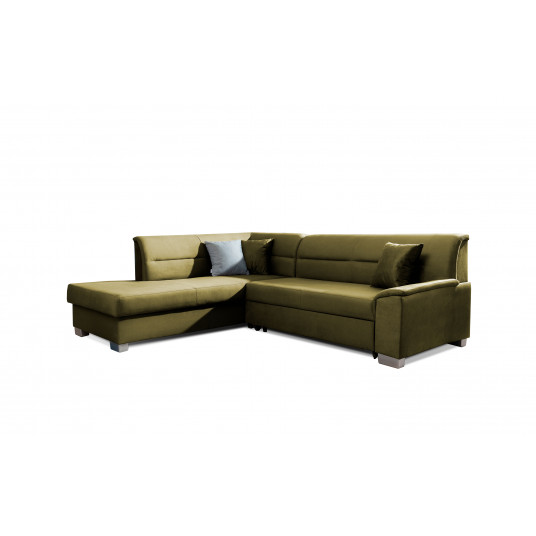 Kampinė sofa Bergen su patalynės dėže, audinys Monolith 38