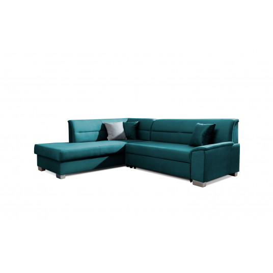 Kampinė sofa Bergen su patalynės dėže, audinys Monolith 76