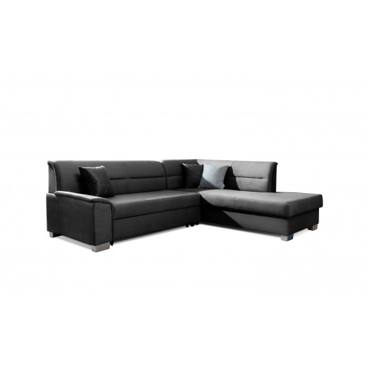 Kampinė sofa Bergen su patalynės dėže, audinys Monolith 97