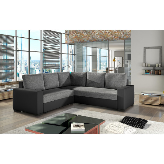  Kampinė sofa Canis su patalynės dėže, audinys Sawana 05, Soft 11 