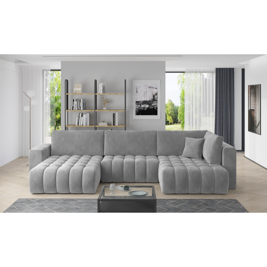 Kampinė sofa Bonito su patalynės dėže, audinys Sola 4