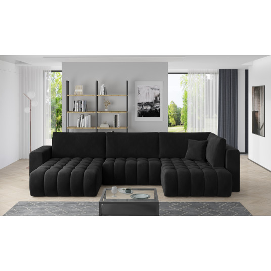  Kampinė sofa Bonito su patalynės dėže, audinys Velvetmat 10 