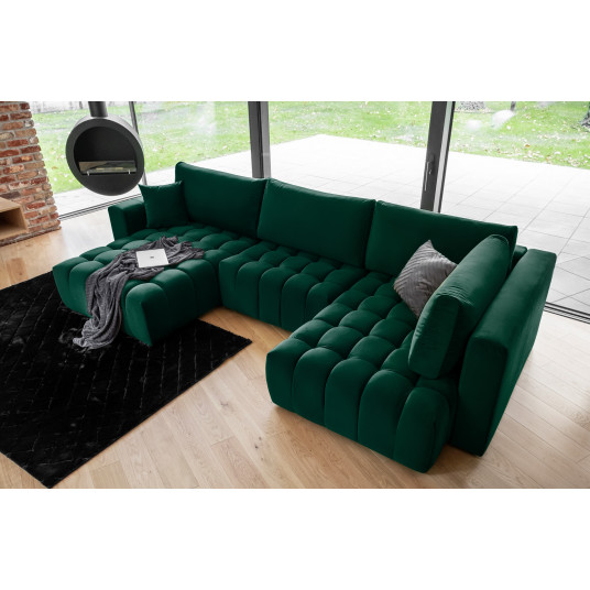  Kampinė sofa Bonito su patalynės dėže, audinys Loco 35 