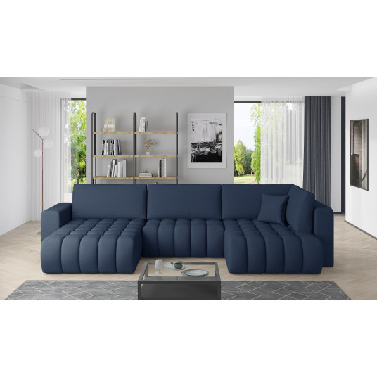 Kampinė sofa Bonito su patalynės dėže, audinys Savoi 40