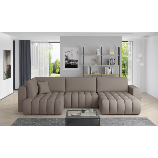 Kampinė sofa Bonito su patalynės dėže, audinys Savoi 7