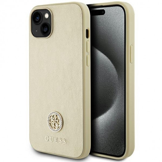  Guess Strass Metal Logo Back Case for Apple iPhone 15 Plus 
