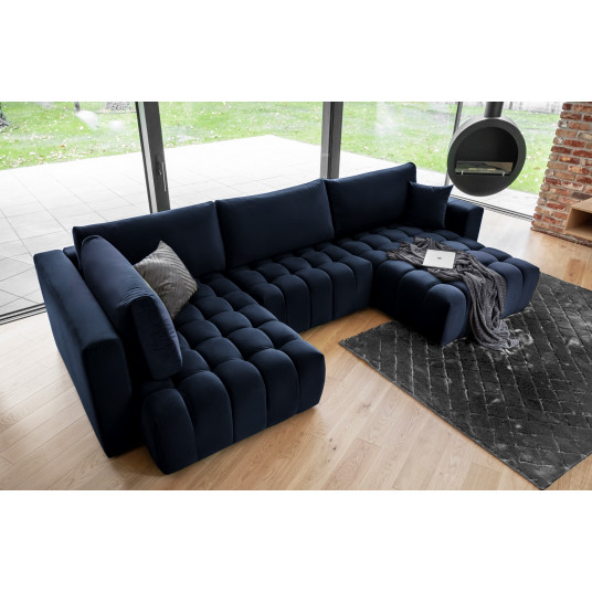  Kampinė sofa Bonito su patalynės dėže, audinys Loco 40 