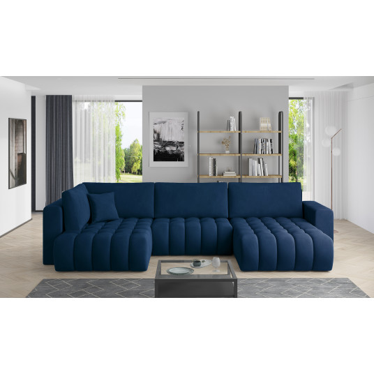  Kampinė sofa Bonito su patalynės dėže, audinys Nube 40 