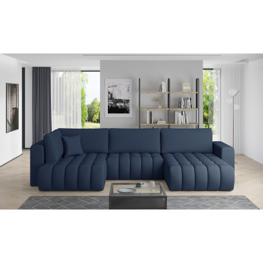 Kampinė sofa Bonito su patalynės dėže, audinys Savoi 40