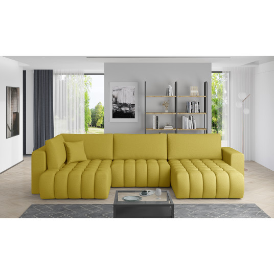 Kampinė sofa Bonito su patalynės dėže, audinys Savoi 45