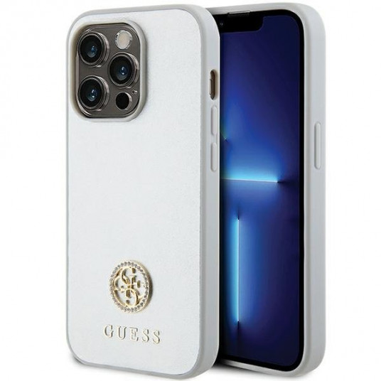  Guess Strass Metal Logo Back Case for Apple iPhone 15 Pro Max 