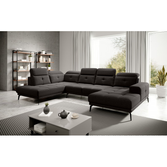 Kampinė sofa Bretan, audinys Flores 22
