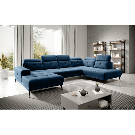 Kampinė sofa Bretan, audinys Lukso 40