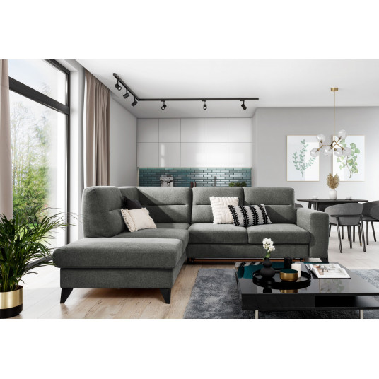 Kampinė sofa Cassara su patalynės dėže, audinys Gojo 5