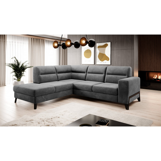  Kampinė sofa Cassara su patalynės dėže, audinys Loco 06 