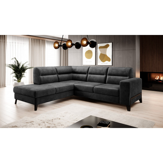  Kampinė sofa Cassara su patalynės dėže, audinys Nube 6 