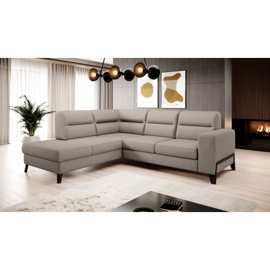 Kampinė sofa Cassara su patalynės dėže, audinys Poco 7