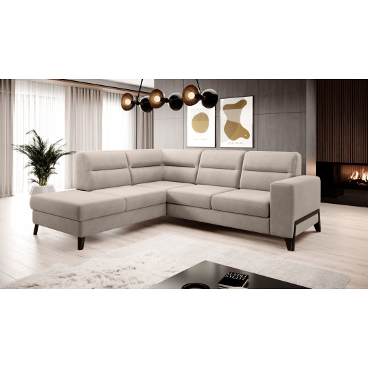 Kampinė sofa Cassara su patalynės dėže, audinys Sola 18